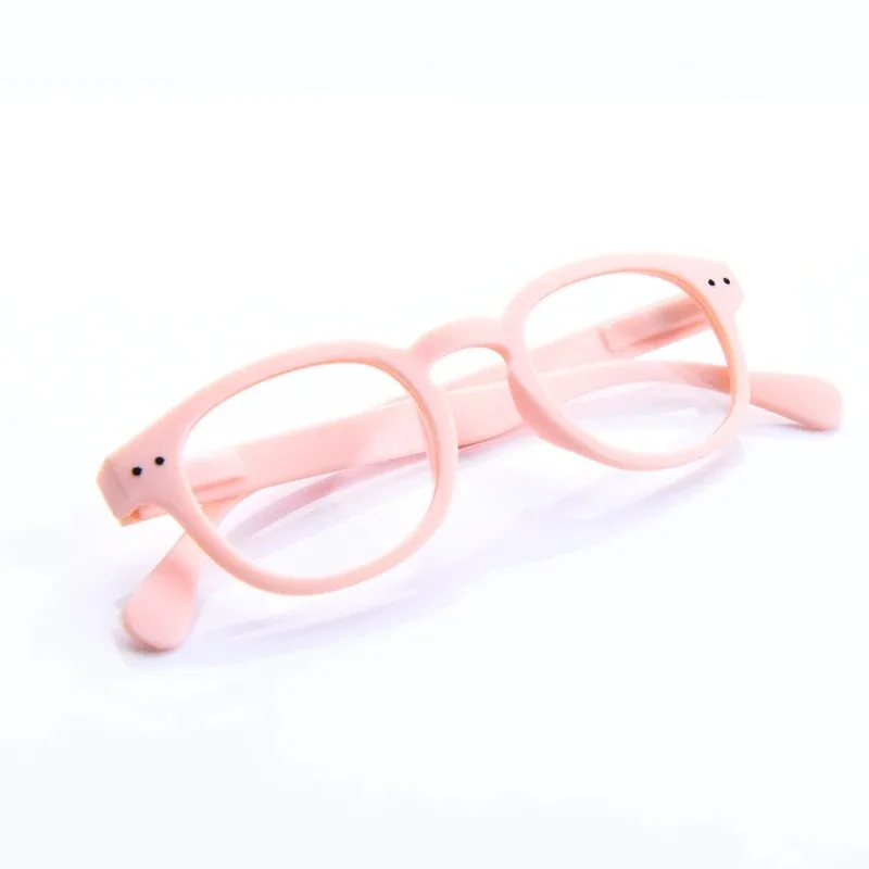 Trendige und modische Presbyopie-Brille mit Federscharnierbeinen, rundem Rahmen und HD-Gläsern, Dioptrien 0 bis +4,0 – Detail 3