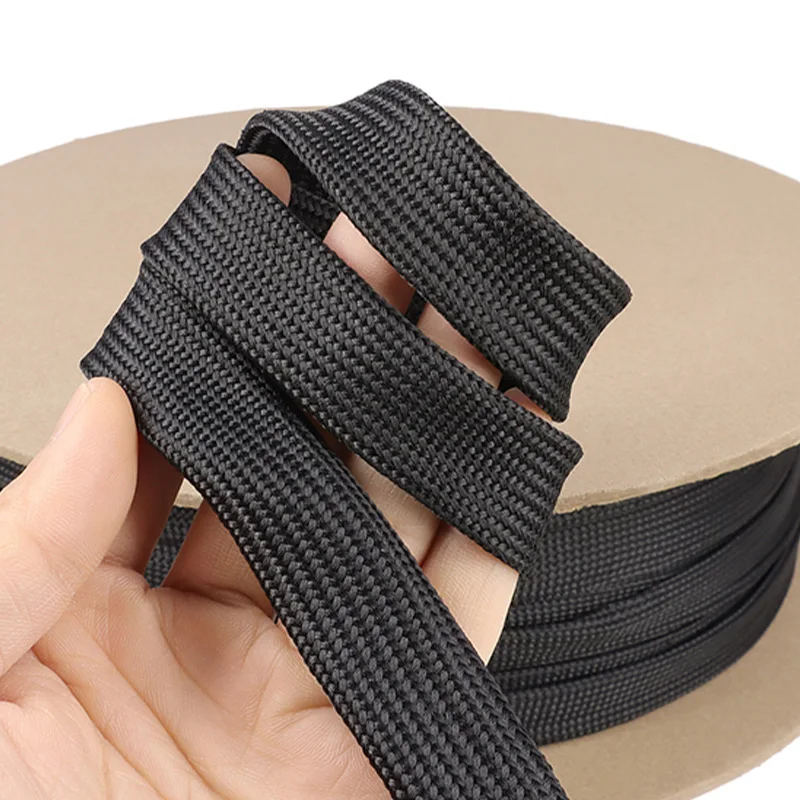 Cable Sleeve 2.5mm ~ 60mm Polyamide Braided Flame Retardant Insulated Tight High Density Expandable Automotive Wire Protect Tube