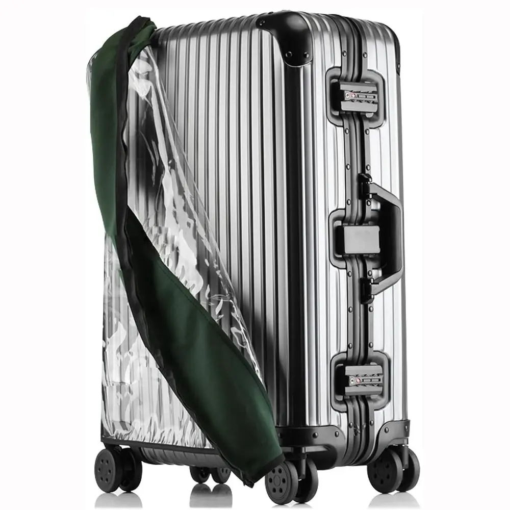 PVC Suitcase Cover Clear Luggage Protector Travel Wrap Luggage Dust Cover No Disassembly Required Waterproof Suitcase Cover