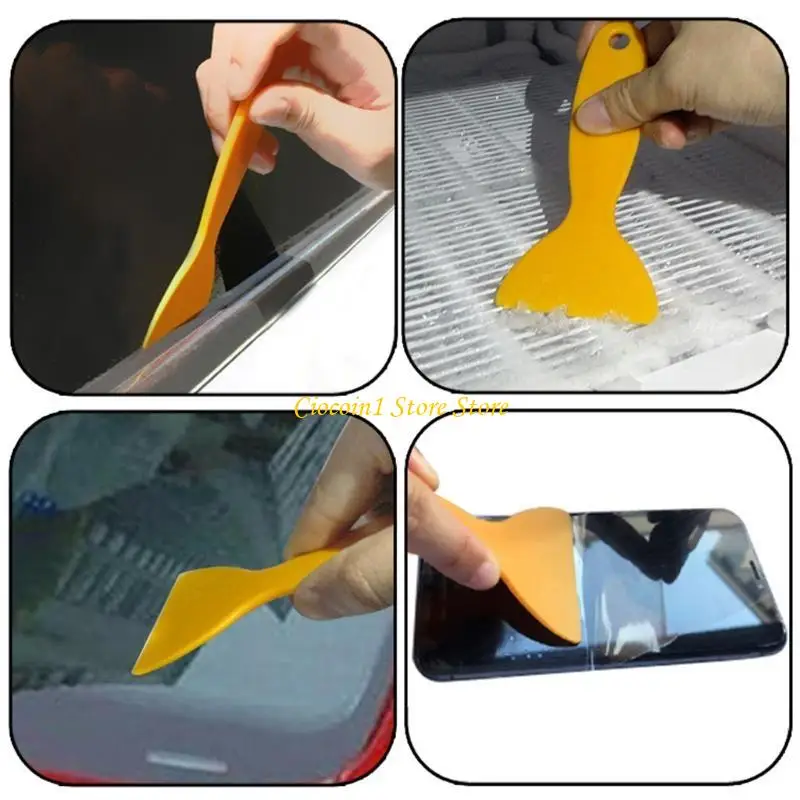 A3PC Trimming Rubber Scraper Filming Tool Plastic Shovel Removal Tool Scraper