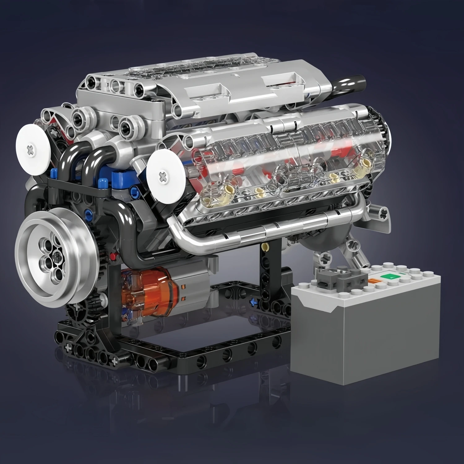 535 pièces moule roi le moteur V8 bloc de construction assemblage technique voiture brique ensemble éducatif voiture moteur jouets enfants cadeau de noël