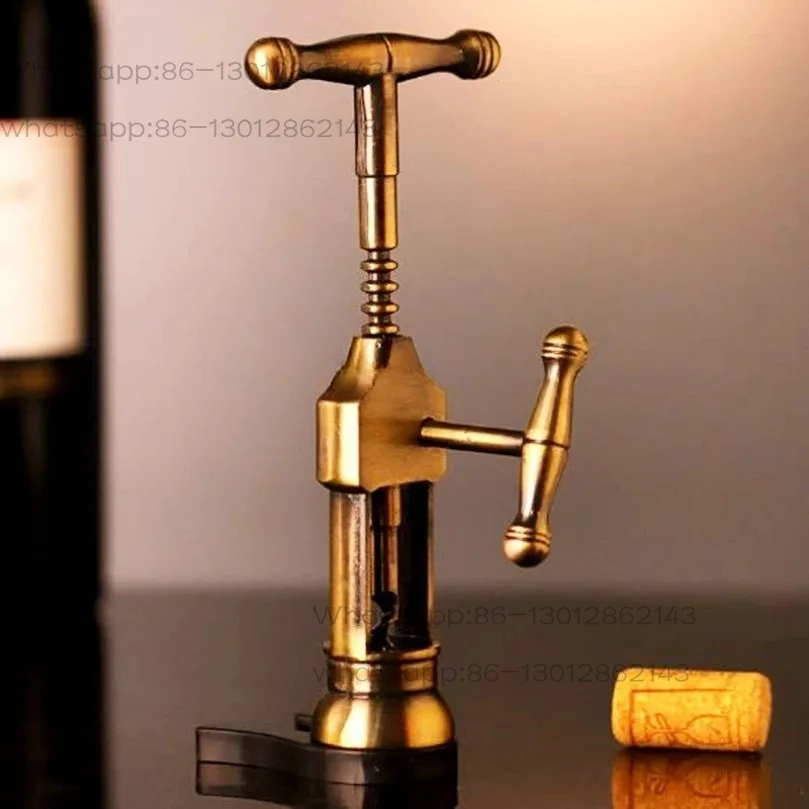 1PCS    High-grade bronze and zinc alloy red wine bottle opener is available in stock.