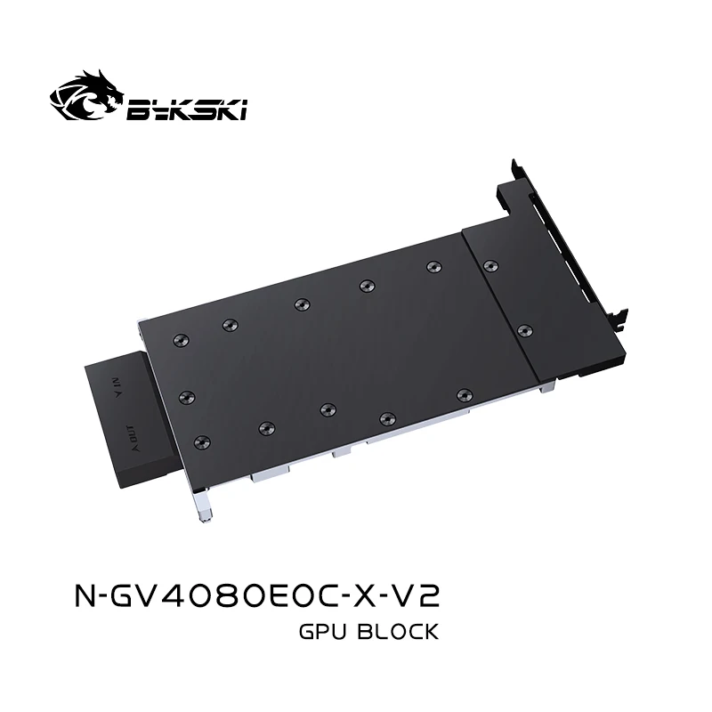 

Bykski 4080 GPU Water Cooling Block For GIGABYTE GeForce RTX 4080 16G EAGLE Backplate Graphics Dense Waterways N-GV4080EOC-X-V2