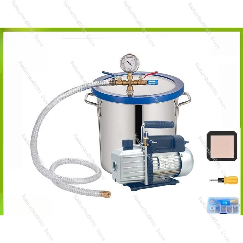 Resin, Epoxy, Gypsum and other machine 4 liters pump + 20 liters vacuum bucket