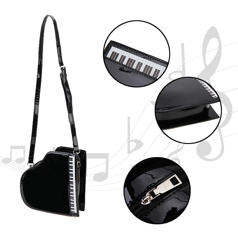 Retro Piano Style Ladies Box Shape Handbag Shoulder Bag Party Purses Female Crossbody Bag for Women Designer Bag Pu Leather