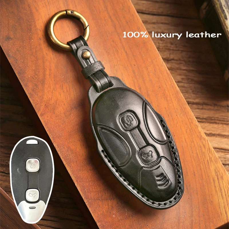 Custodia per chiave moto in pelle di lusso a 2 pulsanti per Piaggio Vespa GTV300 GTV GTS300 GT S300 GTS 300 2024 Accessori portachiavi