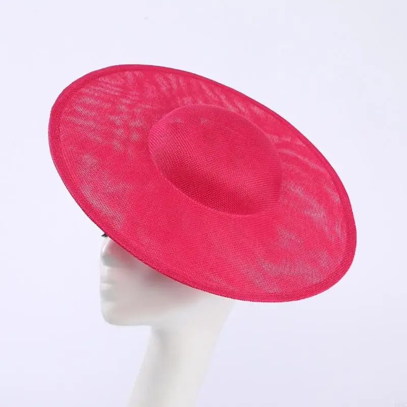 Shaped Top Sun Hat for Women, Large Mesh Hat for Travel Outfits, Tea Party, Church and Garden Gathering Use Y166