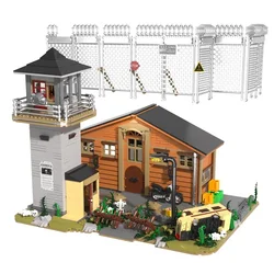 MOC Idea Building Blocks Apocalypse Prison Construction Model Bricks Assembling Educational Toys for Boys Christmas Gift Set