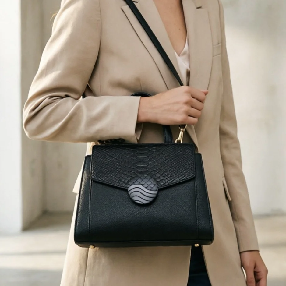 ZOOLER 2026 New Handmade Women Genuine Leather Bag Real Leather Handbag Shoulder Bags Female Purses Businesswomen Style#YC371