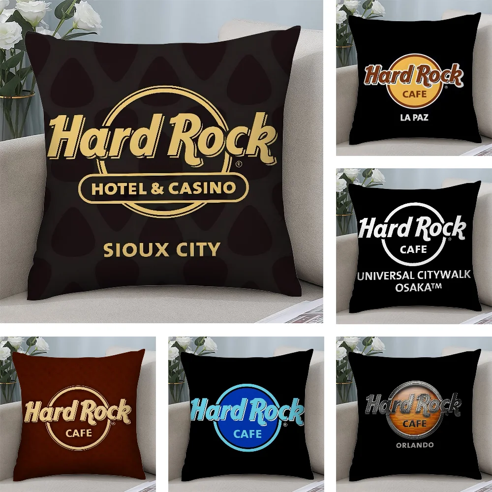 

H-Hardcore Cafe Pillow Case Short Plush Pillow Covers Sofa Decorative Gift Home Double-sided Printing Cushion Cover