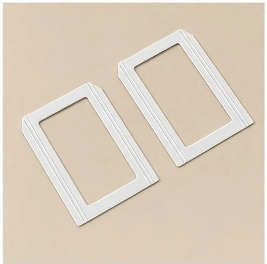 2Pcs Magnetic Label Holders Magnetic Card Holders Replacement Frames for File Cabinets Shelves Racks Bookshelves Office