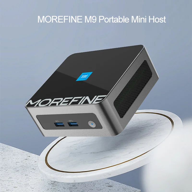 Morefine M9 Портативный мини-хост-ПК 12-й Intel N100 DDR4 Wi-Fi6 Игровой HTPC 2*4K HDMI 4*USB3.2 Мини-компьютер Windows11