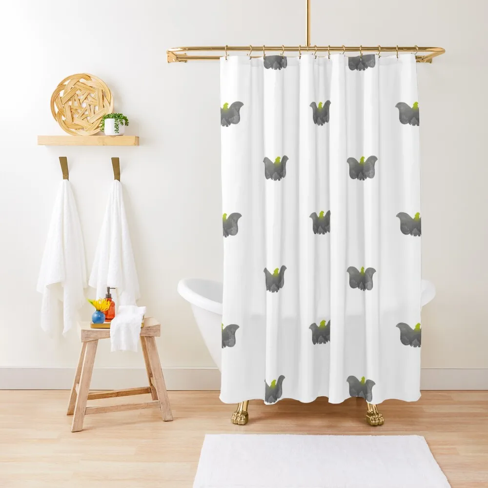 

Elephant Inspired Silhouette Shower Curtain Bathroom Deco Bathtub Bathroom Showers Bathroom Accessorys Curtain