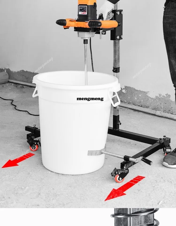 New arrive Steering wheel mixer with bracket suitable for aircraft drilling small construction site concrete cement mortar mixer
