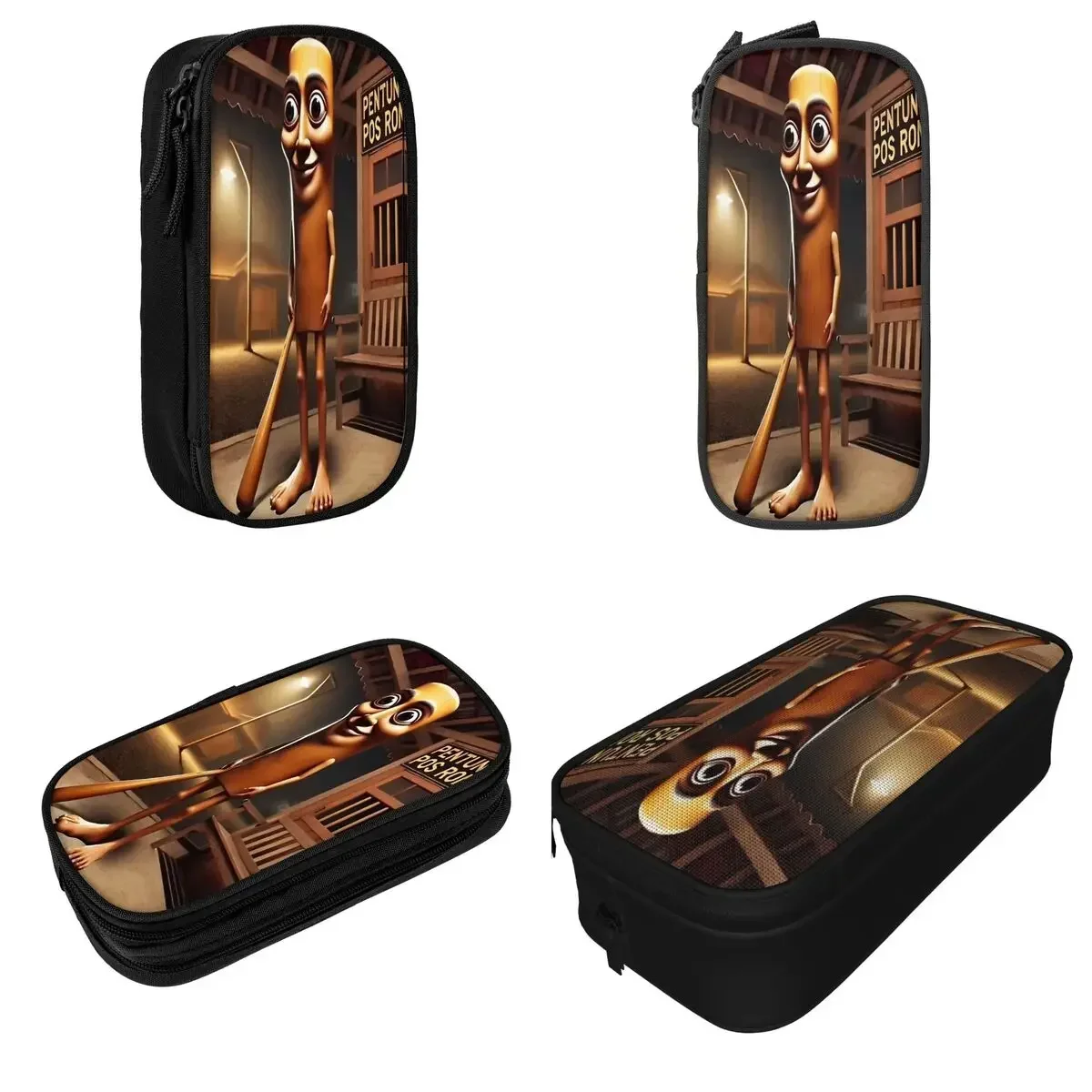 

New Tung Tung Tung Sahur Italian Brainrot Meme Pencil Cases Pencilcases Pen Holder for Student Big Capacity Bags Office