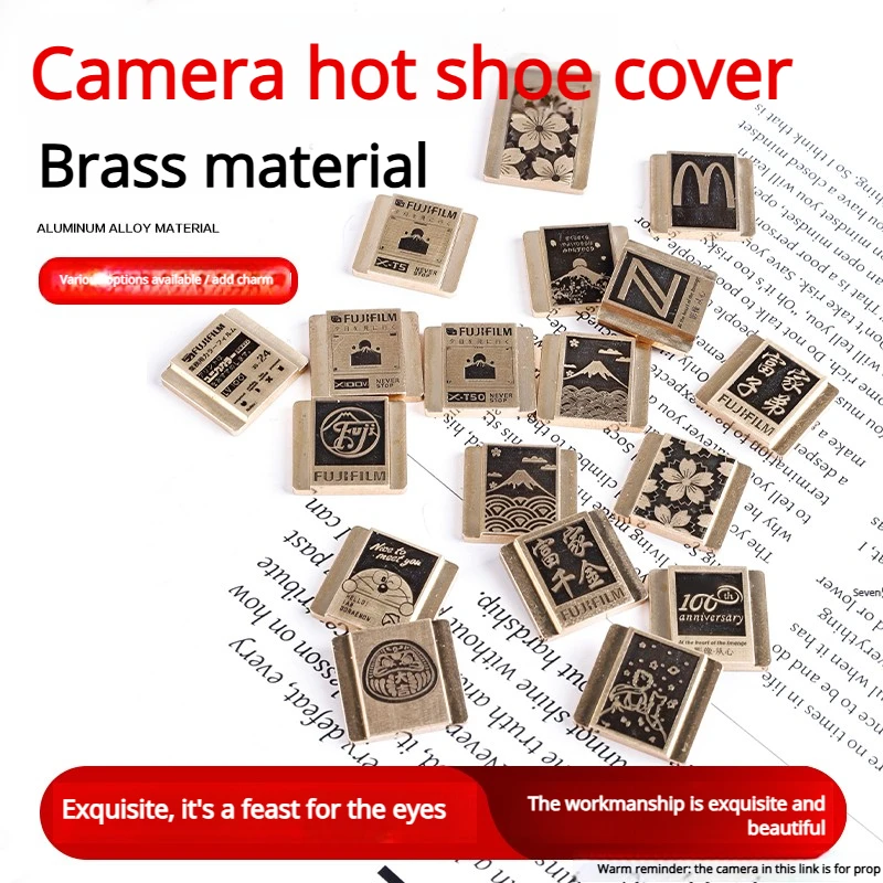 Couvre-chaussures pour appareil photo en métal, Compatible avec les accessoires décoratifs de photographie Canon Fuji Nikon