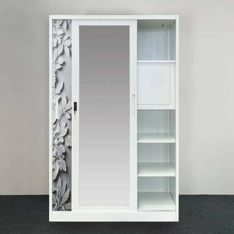 # Bedroom Metal Wardrobe Double Sliding Doo