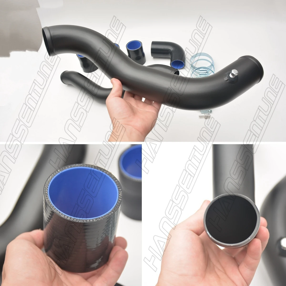 HANSSENTUNE  Aluminium  Turbo Intercooler Piping Pipe Fit For Ford Ranger T6/ BT-50 3.2L TDCi 12-ON
