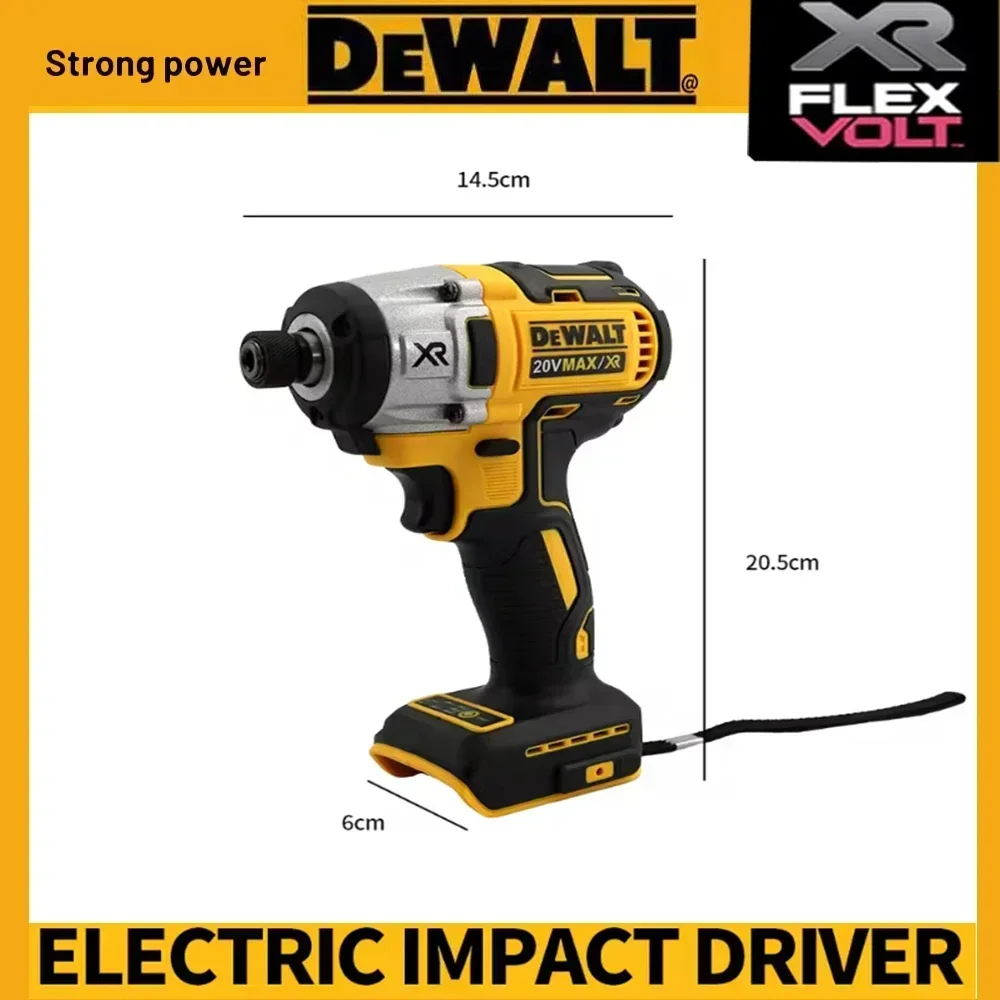 Dewalt DCD887 elektrische klopboormachine, elektrische schroevendraaier, 3250 RPM snelheid, 3800 IPM, borstelloze motor 1/4, elektrisch gereedschap, eenvoudig te bedienen