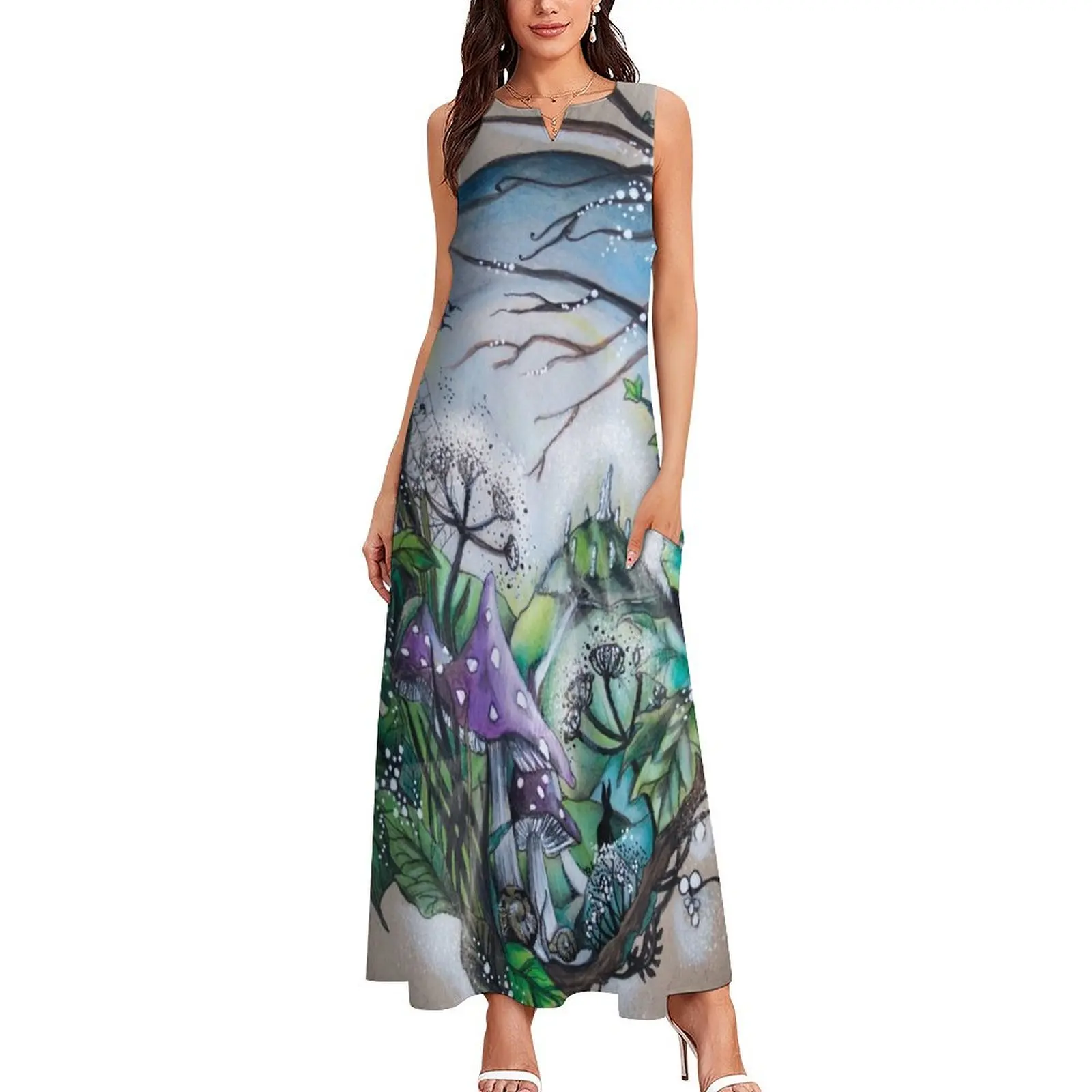 The Enchanted Land Long Dress luxury woman evening dress Woman dresses Dress woman