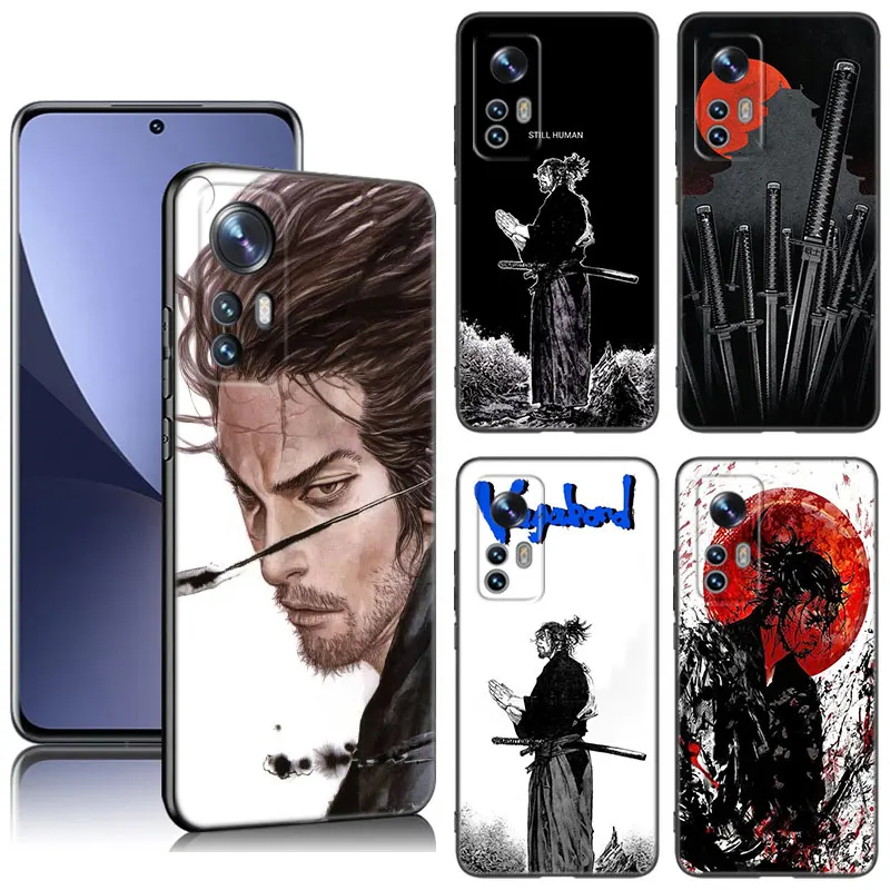 Vagabond Manga Phone Case For Xiaomi Mi 9 SE 8 10 10T 11 12 13 Lite 9T 11T 12S 12T 13T Pro 5G 11i 12X Black Silicone Cover