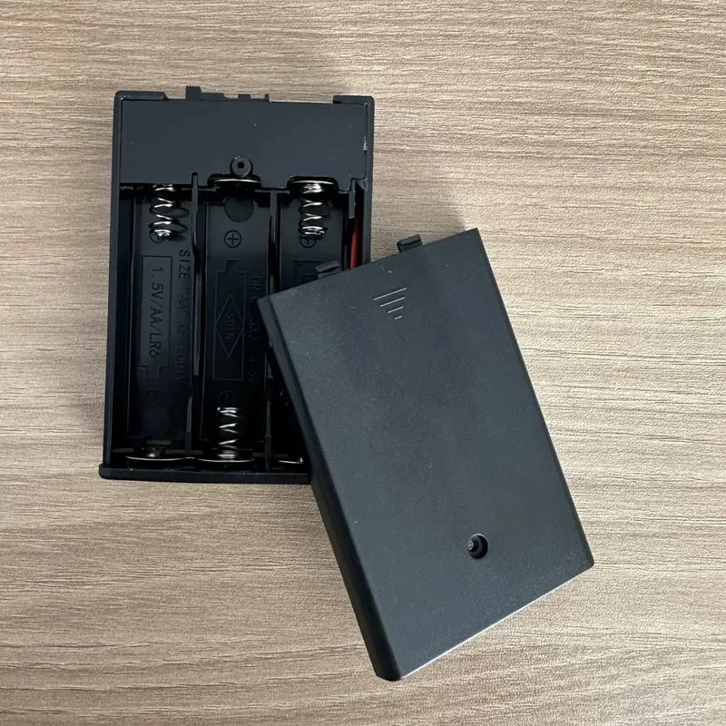 USB Power Case No. 7 AA Battery Box 4.5V Power Supply DIY Accessories for LED Light Kit, 0.8mm 2 Pin (No Battery)