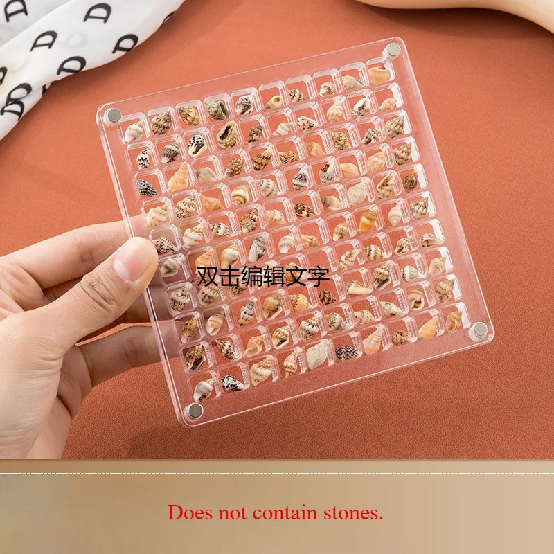 Acrylic Seashell Display Box for Jewelry, Durable Trinket Storage