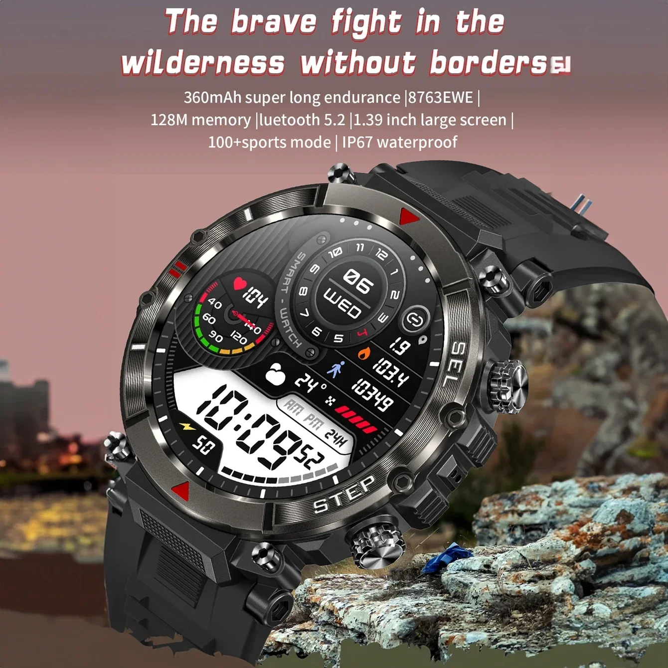 Ultra Smartwatch One Touch Bluetooth Call 1.39 Inch HD Full Touch 360*360 100+ Exercise Sport IP67 Waterproof Man Smart Watch