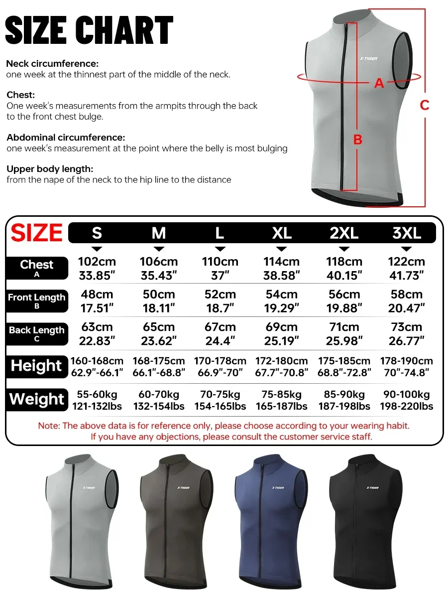 X‑TIGER Herren-Thermo-Fahrradweste, Winter-Fleece, ärmellose, winddichte Jacke mit reflektierenden Elementen und Reißverschlussfach für kalte Straßen, MTB-Fahrradweste. – Detail 3