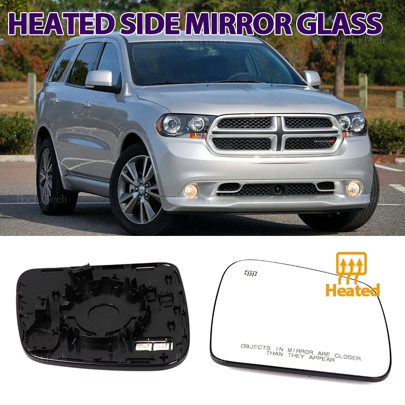 For Dodge Durango Citadel Platinum EnForecer GT SRT Hellcat SXT Left or Right Side Heated Wing Mirror Glass Wide Rearview Mirror