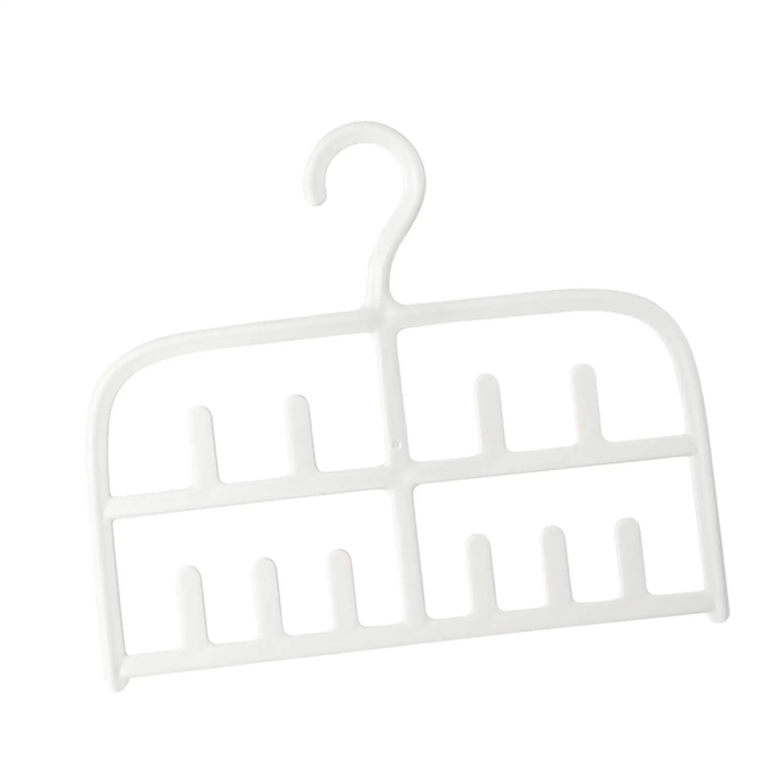 

Bra Hanger for Closet Tank Top Scarf Hanger Compact Bra Organizer with 10 Hooks Tie Rack Belt Hanging Rack for Bow Ties Dorm