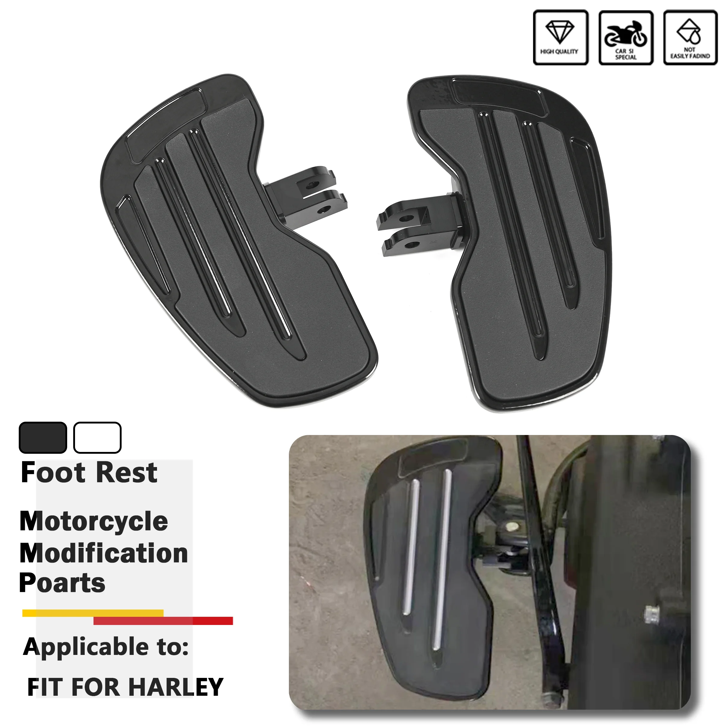 

Driver Footboard Rider Footpegs Footrests For Harley Softail Slim Low Bob Fat Boy Breakout Deluxe FLDE FXLR FLFB FXFBS 2018-2022