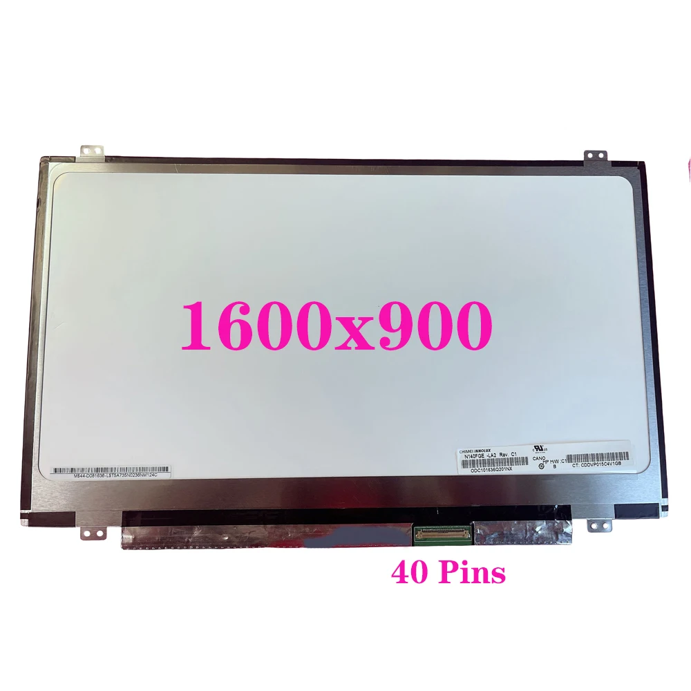 

14 Inch Display Matrix Panel N140FGE-LA2 N140FGE-L32 N140FGE-L31 HSD140PNW1-A00 LP140WD2-TLC1 1600x900 Laptop LCD Screen