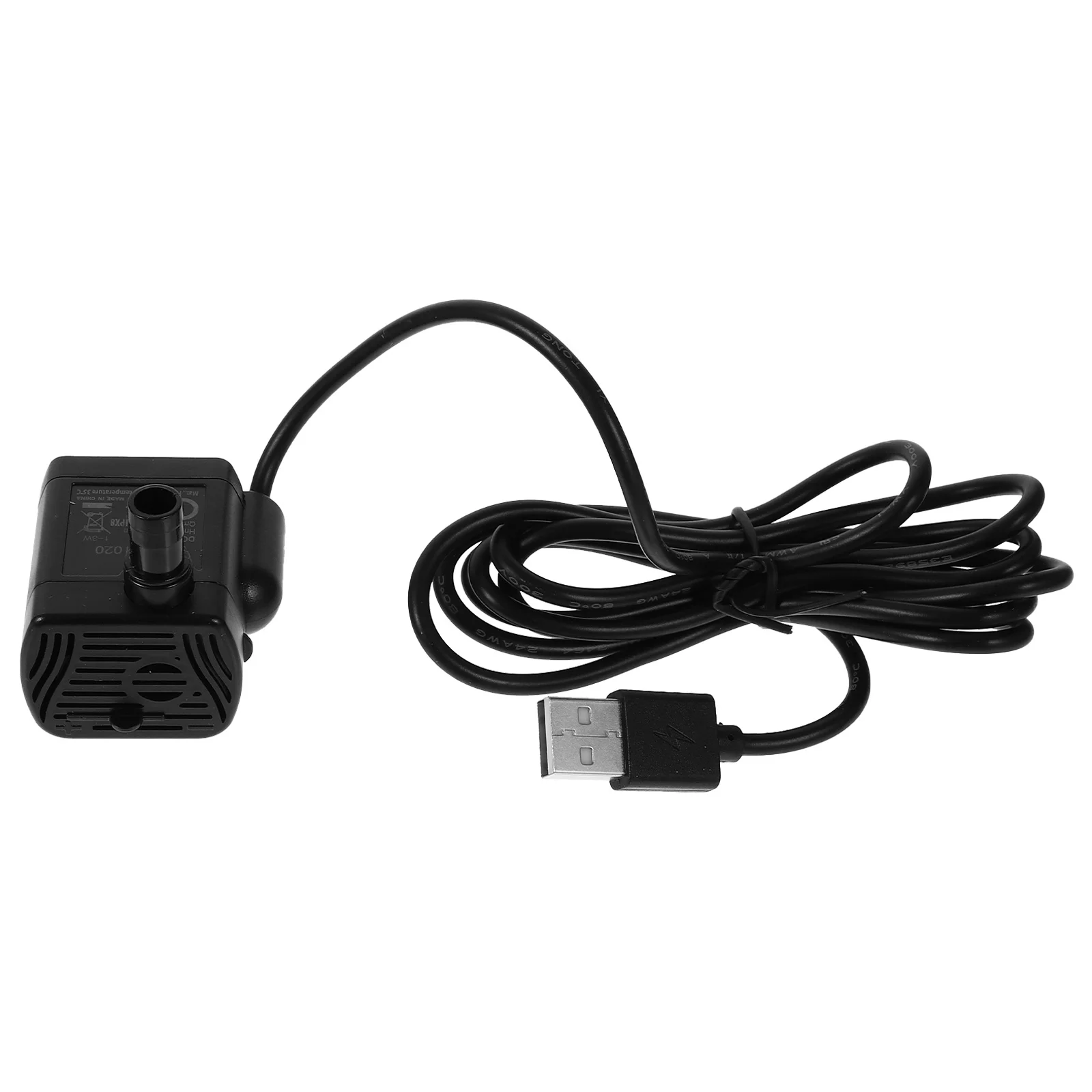 

USB Mini Powerful Submersible Water Pump Black Detachable Adjustable Flow Rate for Fountains Ponds Aquarium Fish Tank Hydroponic