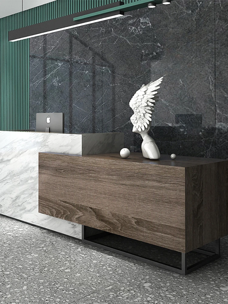 Simple Modern Counter Office Consulting Reception Desk High-End Company Front Desk