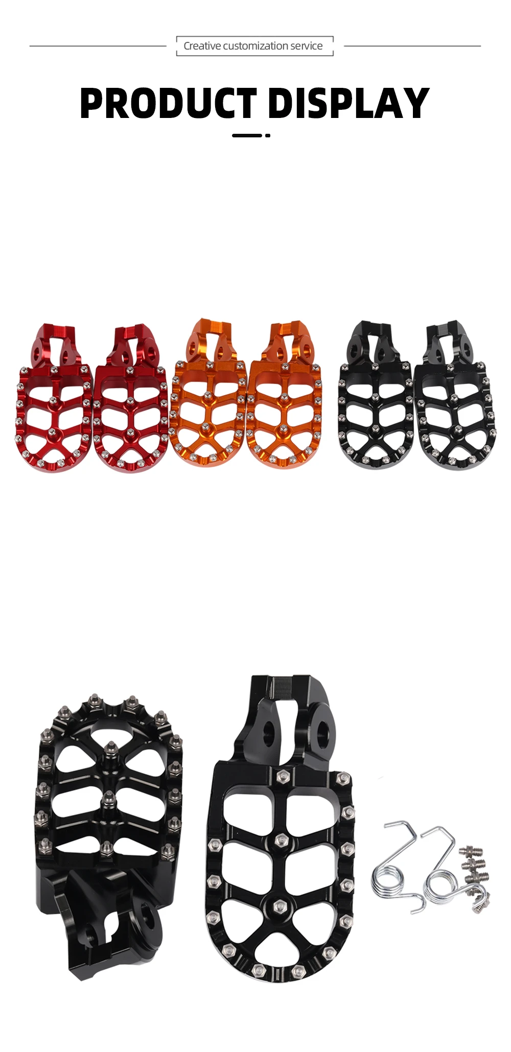 Fußrasten Fußpedale für KTM 125 150 200 250 300 350 400 450 500 SX SXF EXC EXCF XC XCF X-CF XCW EXC-F Zubehör – Detail 18