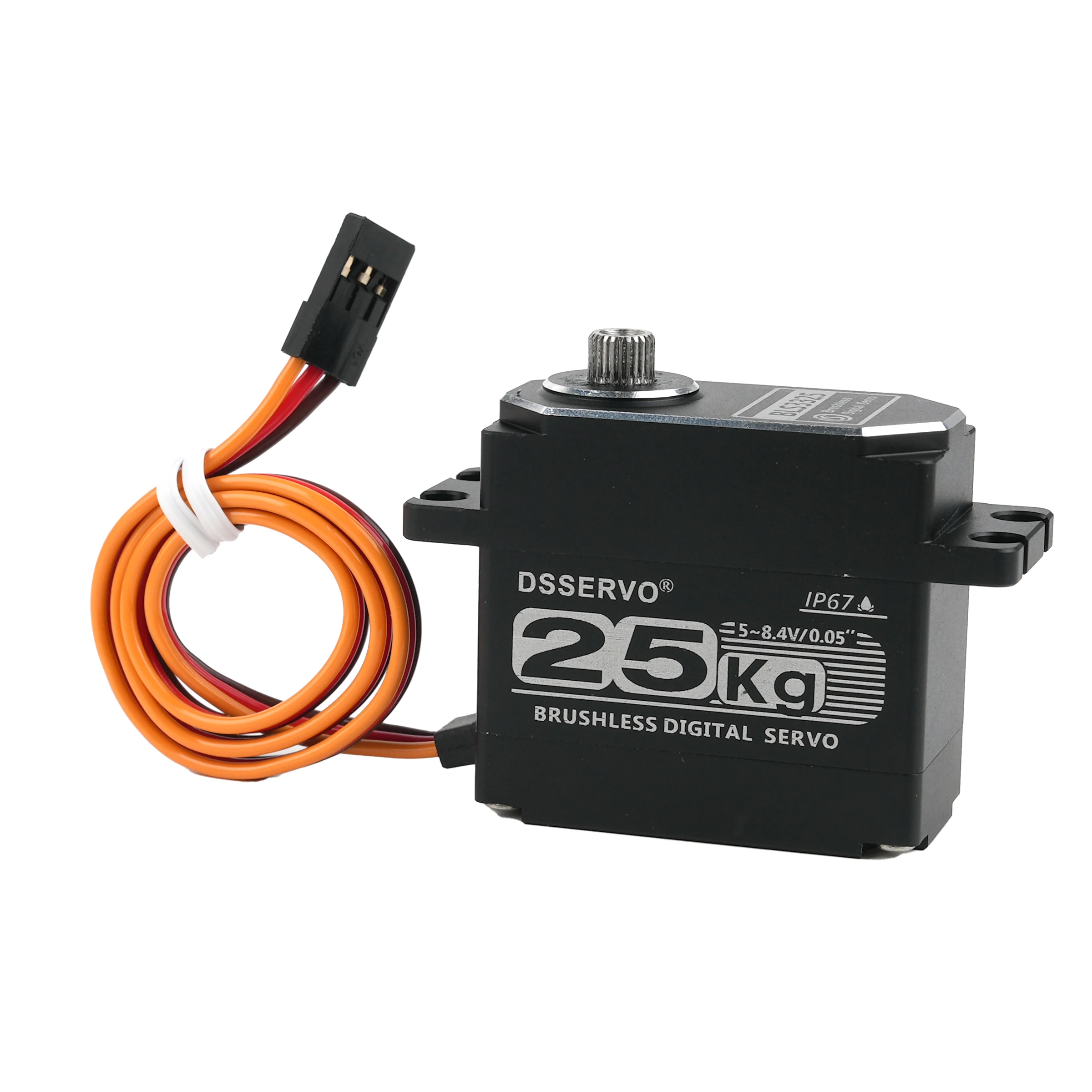 

BLS3325 25KG Brushless Digital Servo IP67 Waterproof Full Metal Shell RC Baja Car Crawler Robot High Torque Metal Gear Part