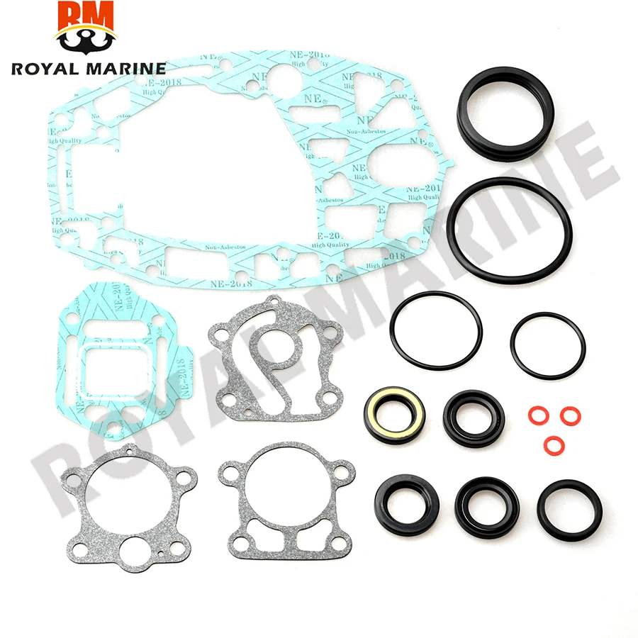 

Комплект прокладок для коробки передач 6H4-W0001-20 6H4-W0001-21, для подвесного мотора Yamaha, 3 цилиндра, комплект уплотнений нижнего блока, 18-2792 40HP, заменяет