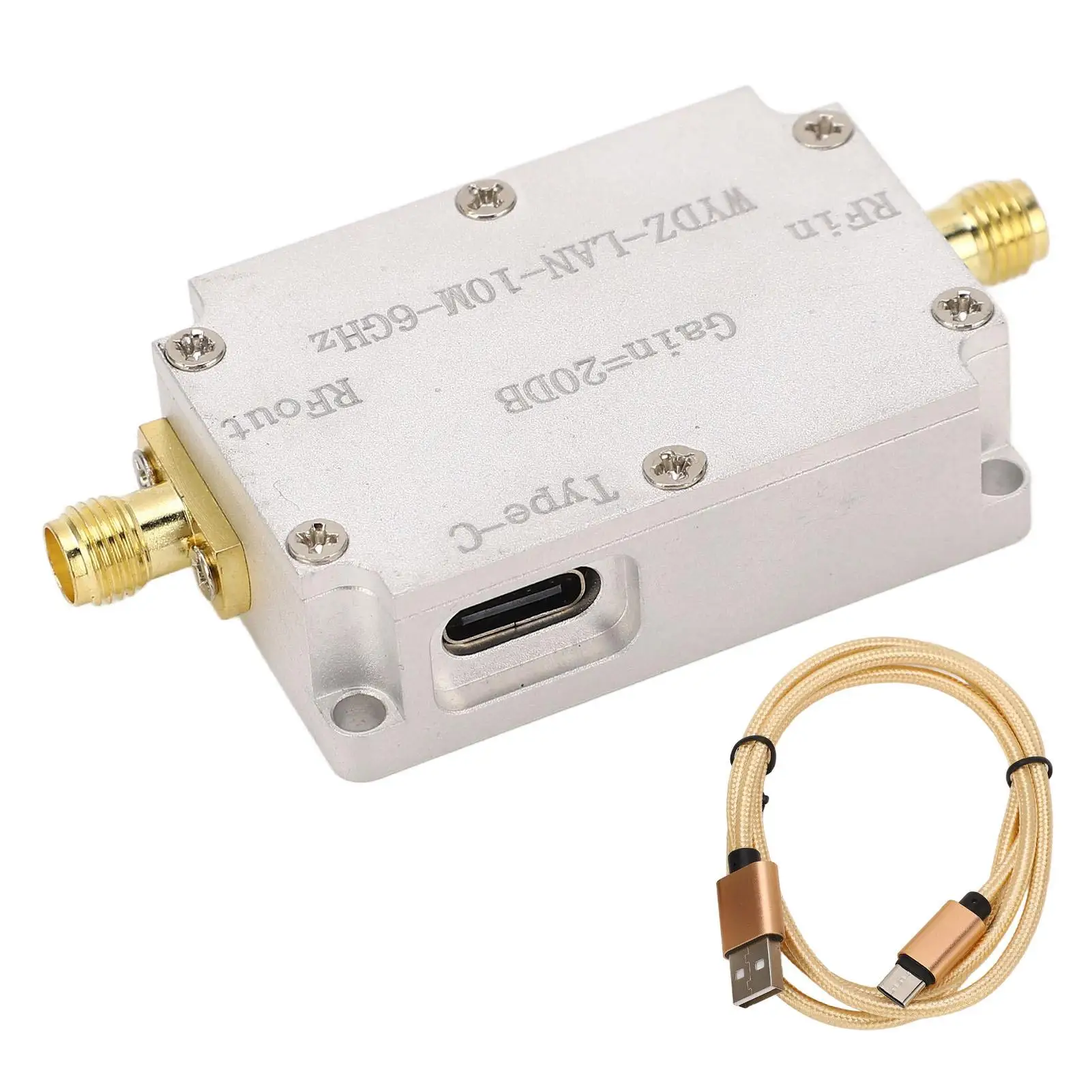 

10M-6GHz High Flatness 20dB Gain Low Noise RF Amplifier LNA for fm Radio Receiver