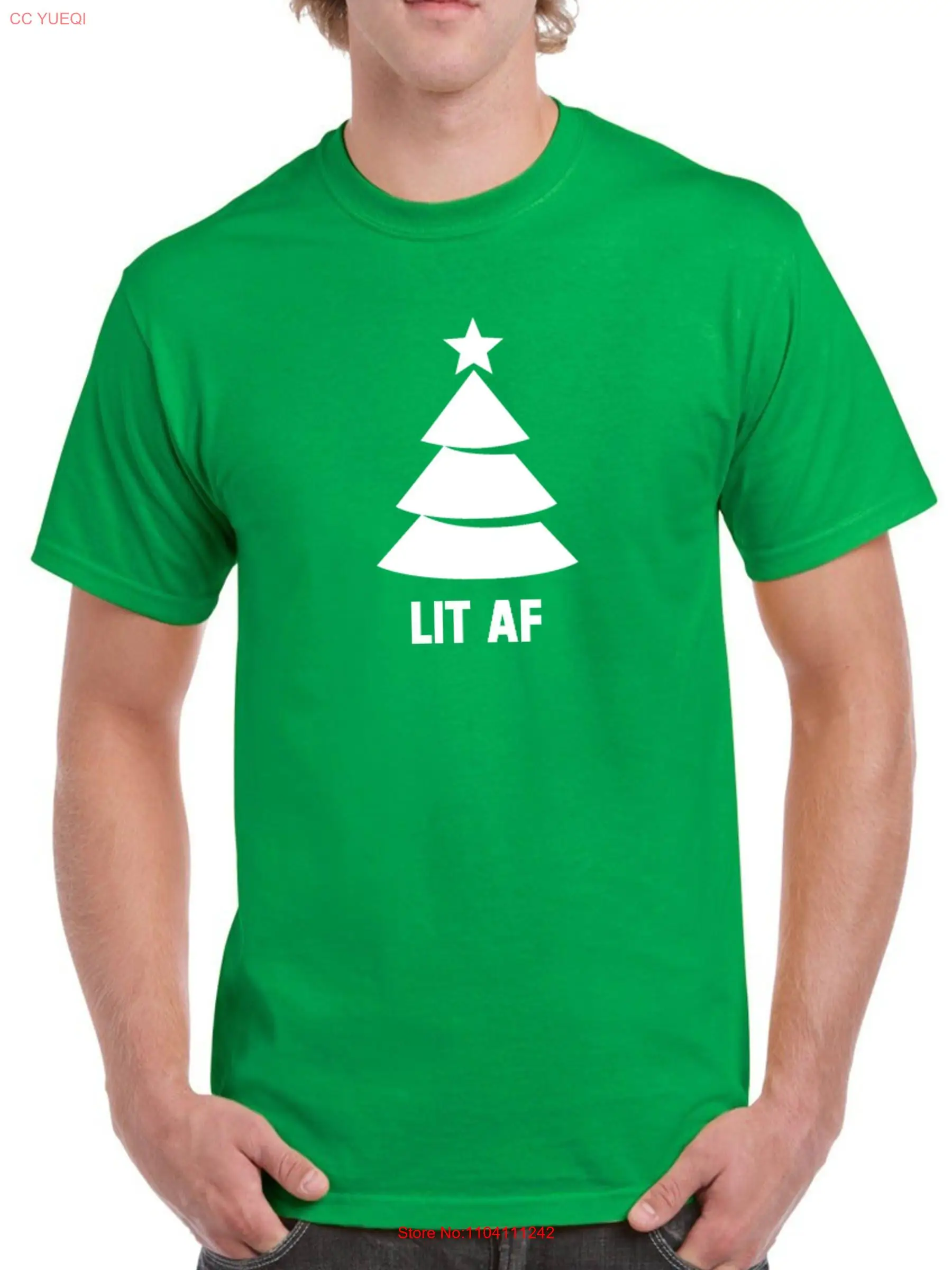 Lit Af T Shirt Chri… - image