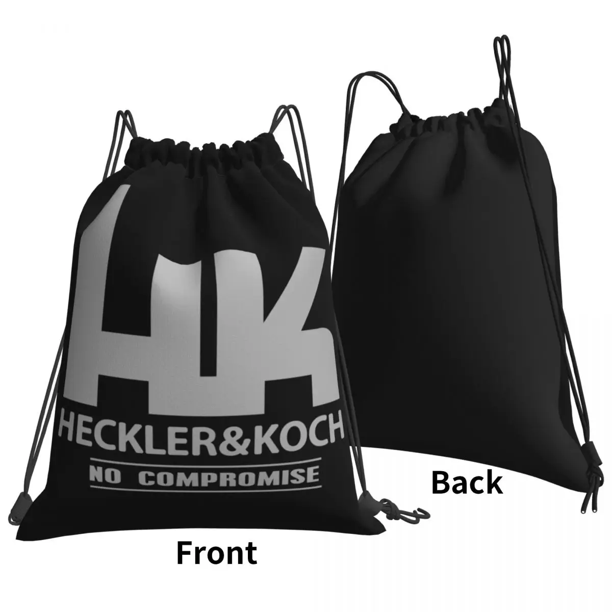 Heckler Koch Hk Mg4 Gun Pistol Riffle Military Army Drawstring Bags Gym Bag Bookbag School Sport Bag