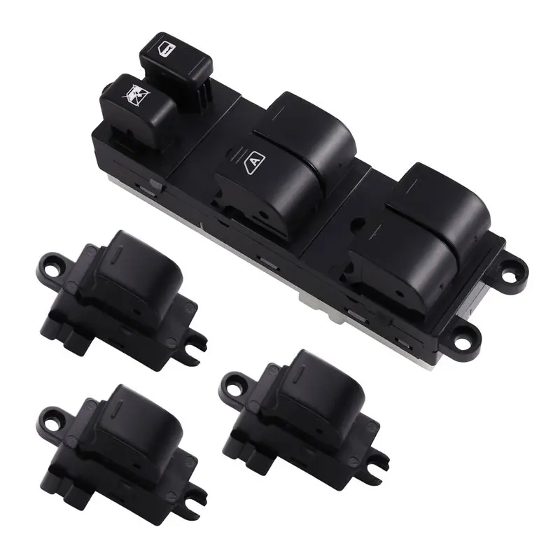ABQB-Glass Lifter Button For Nissan Tiida Versa Teana Rogue Pathfinder Passenger Master Window Switch 25401-1JY0A 25411-AX010