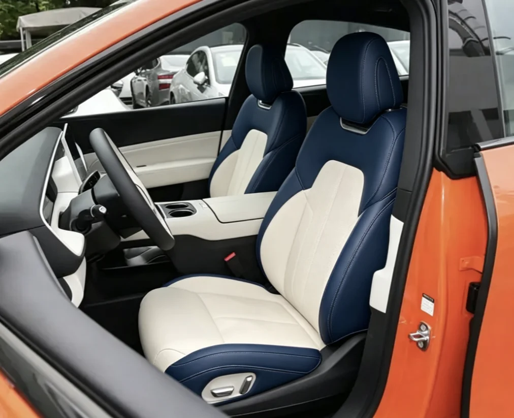 Für Xpeng G6 2025 Maßgefertigte Autositzbezüge Luxuriöses Nappaleder 100% Passgenau Innenraumzubehör 360 ° Vollständige Abdeckung – Detail 5