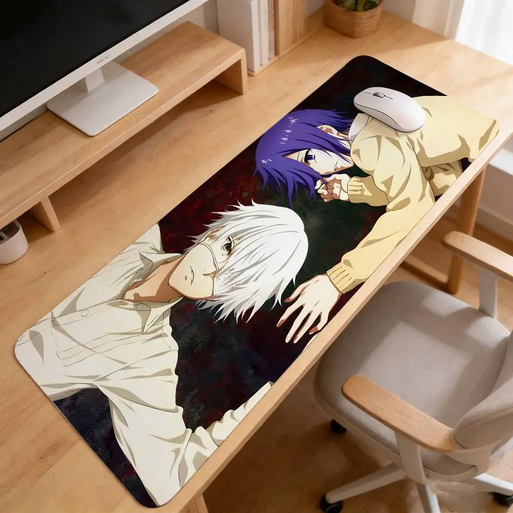 T-Tokyo Ghoul Mouse Pad Computer Mat Deskpad Laptop Keyboard Mat Office Large Landscape Mousepad