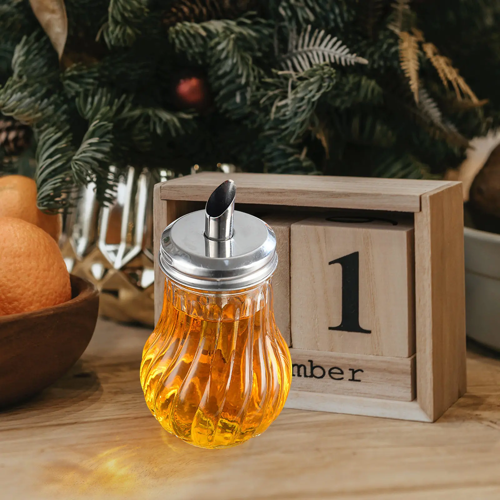 Elegant Glass Oil Dispenser Bottle Lid for Olive Oil Vinegar Soy Sauce Liquor Condiments Kitchen Dining Bar Hotel view 4