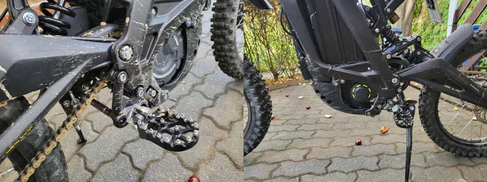 Motorrad-Zubehör Fußstützen Fußrasten Fußpedale für Sur Ron Surron Firefly Light Bee Lightbee Elektro-Dirtbike – Detail 4