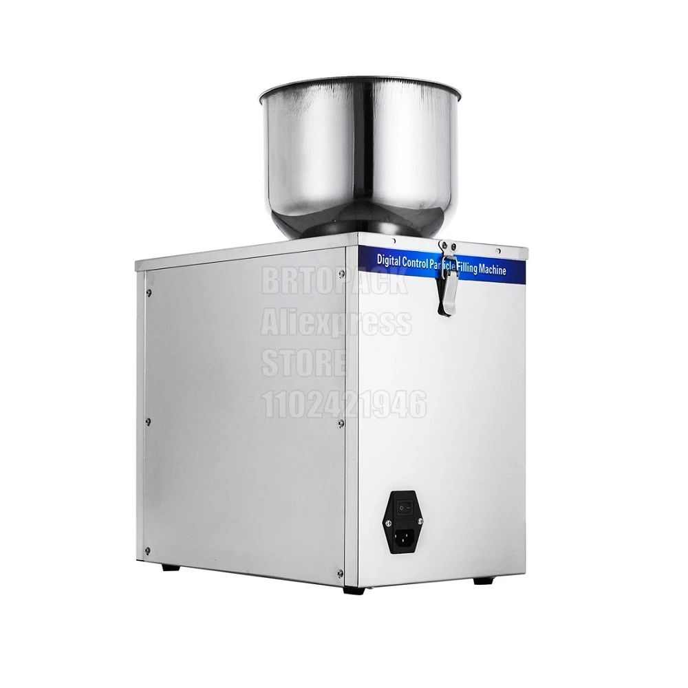 BRTOPACK Powder Filling Machine Semi Automatic Particle 1-30G Granule Tea Weighing Filling Packing Machine For Seeds Coffee Bean
