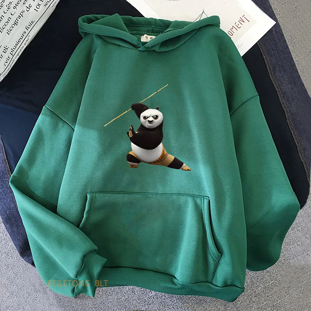 Panda KungFuPanda Hoodie for Autumn/Winter Cartoon Sweatshirt Hooded Long-sleeved Clothing Fashion Funko Pop Ropa Hombre Hoody