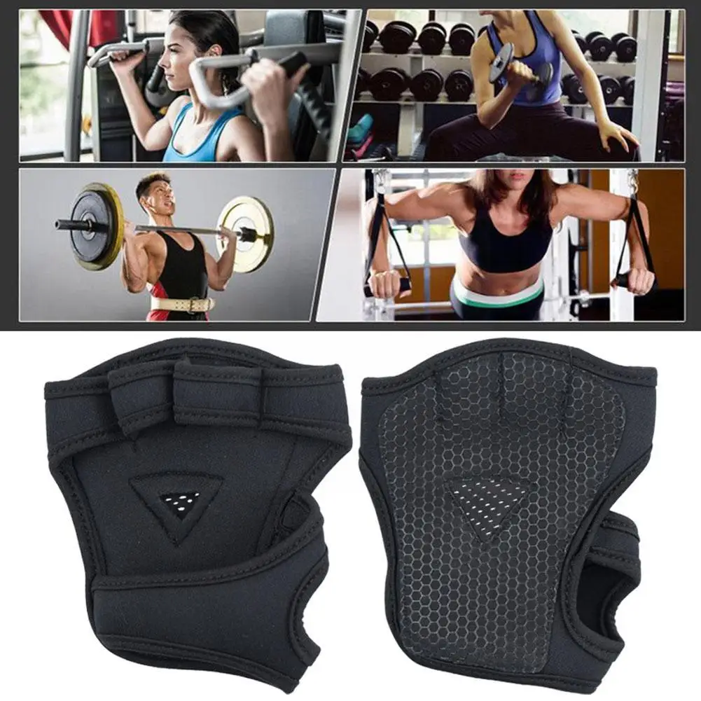 Gym Lifting Gloves For Men And Women Wrist Guard Anti-slip Half Finger Sports Horizontal Bar Equipment Pull-up Anti L1F1