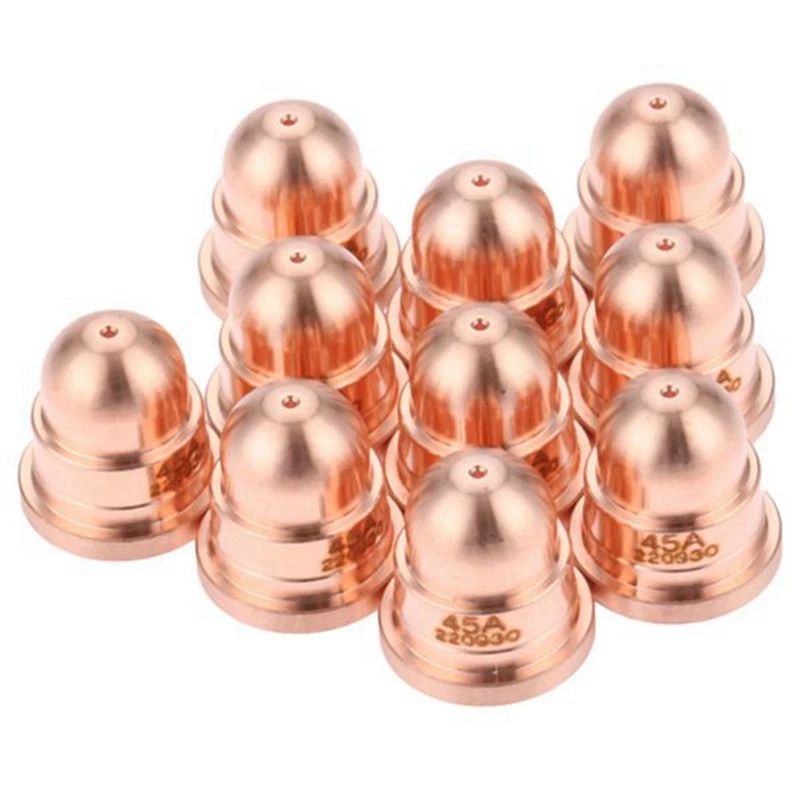 20 Pcs 45A Nozzle 220930 Nozzle for Plasma Cutting Torch Consumables Fine Cut Processes Welding & Soldering Supplies